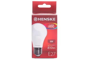 LED lemputė HENSKE, A60, 9 W, E27, 830 lm, 1 vnt.