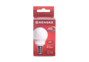 LED lemputė HENSKE, G45, E14, 4,9 W, 430 lm, 1 vnt.
