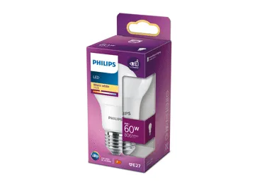 LED lemputė PHILIPS, E27, 60 W, 806 lm, 1 vnt.