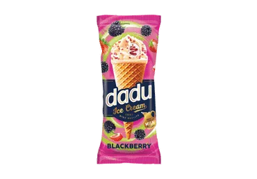 Ledai DADU su jogurtiniu glaistu ir gervuogų įdaru, 90 g