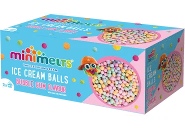 Saldējums Mini Melts bubble gum 150ml/100g