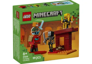 LEGO® Minecraft® Lavos mūšis Nether dimensijoje Žaislas 21266