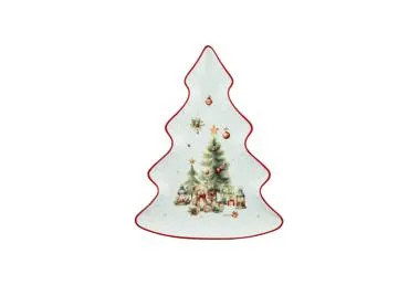 Šķīvis egle AURORA Vintage Christmas 26cm