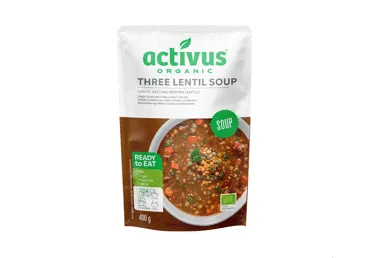 Ekologiška trijų lęšių sriuba ACTIVUS, 400 g