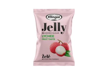 Ličių skonio želė be pridėtinio cukraus, 95 g