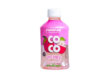 Ličių sulčių gėrimas su kokosų gabaliukais MAIKAI COCO, 280 ml