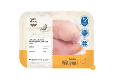 Lietuviška šviežia viščiukų broilerių filė WELL DONE, 500 g