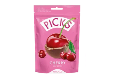 Liofilizuotos vyšnios su pieniniu kakaviniu glaistu PICKS, 90 g