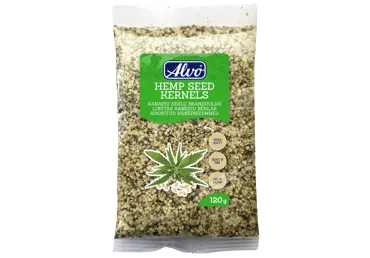 Lukštentos kanapių sėklos ALVO, 120 g