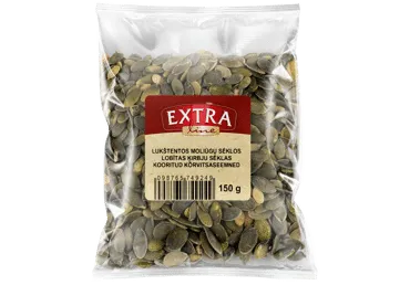 Lukštentos moliūgų sėklos EXTRA LINE, 150 g