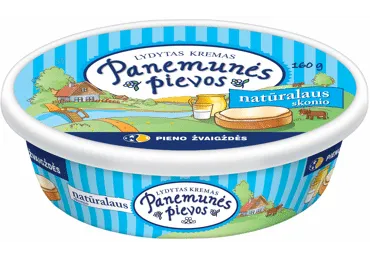 Lydytas kremas PANEMUNĖS PIEVOS natūralaus skonio, 22% rieb., 160 g