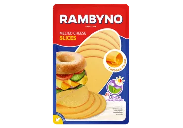 Lydytas RAMBYNO sūris (riek.), čederio sk., 45 % rieb. s. m., 150 g