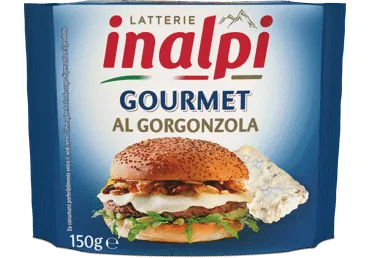 Lydytas sūris su gorgoncola INALPI (riekelės), 39% rieb.s.m., 150 g