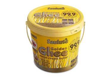 Lydytas sviestas SAULUTĖ GOLDEN GHEE, 99,9 % rieb., 500 g