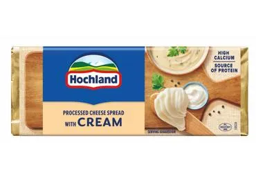 Lydytas tepam. sūris HOCHLAND su grietinėle, 15 % rieb.s.m., 90 g