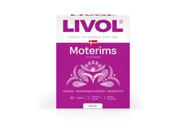 Maisto papildas LIVOL MULTI moterims, 60 vnt.