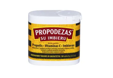 Maisto papildas PROPODEZAS su imbierais, 50 vnt.