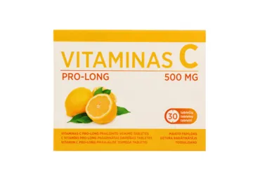 Maisto papildas VITAMINAS C PRO-LONG, 30 vnt.