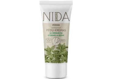 Maitinamasis pėdų kremas NIDA su pipirmėčių eteriniu aliej., 75 ml