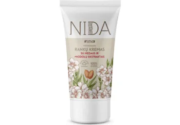 Maitinamasis rankų kremas NIDA su medaus ir migdolų ekstr., 150 ml