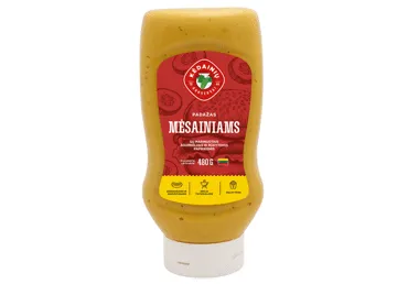 Maj. padažas MĖSAINIAMS su mar. agurk., rūk. papr.,35% rieb., 480 g
