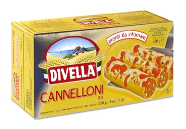 Makaronai DIVELLA CANNELONI Nr. 84 (vamzdžiai), 250 g
