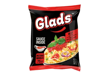 Ātri pagatavojamas nūdeles GLADS ar liellopu gaļas garšu 75g