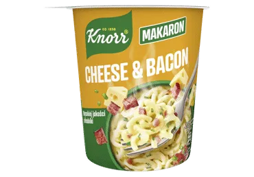 Ātri pagatavojamas nūdeles KNORR ar sieru un šķiņķi 71g