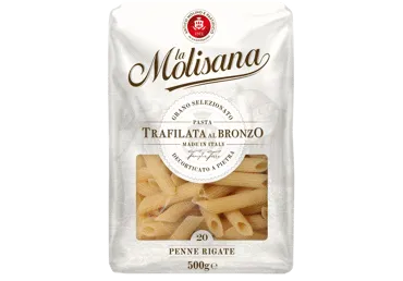 Makaronai LA MOLISANA PENNE RIGATE Nr. 20 (vamzdeliai), 500 g