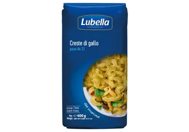 Makaronai LUBELLA CRESTE DI GALLO Nr. 33 (rageliai), 400 g