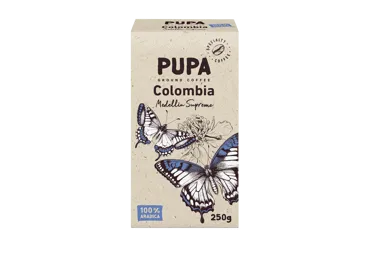 Malta rūšinė kava PUPA COLOMBIA MEDELLIN SUPREMO, 250 g