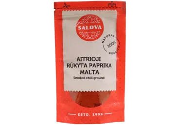 Maltos rūkytos raudonos aitriosios papriksos SALDVA, 25 g