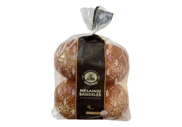 MALŪNO mėsainių bandelės su sezamais, 320 g