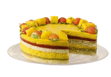 Mangų ir braškių tortas (tinka ir veganams), 1 kg