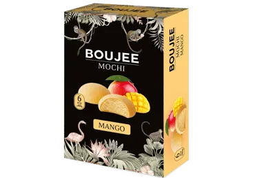 Mangų skonio močiai BOUJEE, 6 vnt., 240 g