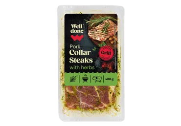 Cūkgaļas kakla karbonādes steiks sausā marinādē WELL DONE 400g