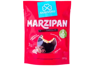 Marcipanai SKRIVERU su juoduoju šokoladu, 150 g