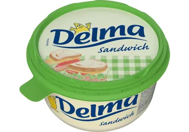 Margarinas sumuštiniams DELMA, 20 % rieb., 450 g