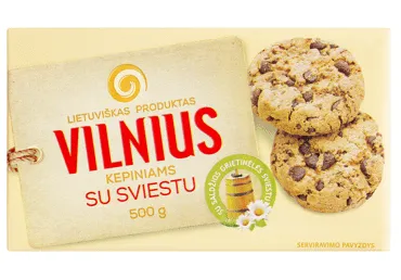 Margarinas VILNIUS, kepiniams su sviestu, 500 g