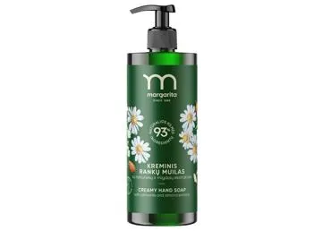 Kreminis rankų muilas su migdolų ir ramunėlių ekstraktais MARGARITA, 400 ml