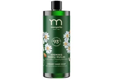 MARGARITA Kreminis rankų muilas su migdolų ir ramunėlių ekstraktais PAPILDAS 400ml