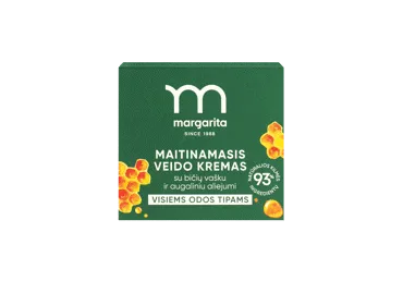 MARGARITA maitinamasis veido kremas su bičių vašku ir augaliniu aliejumi 50 ml