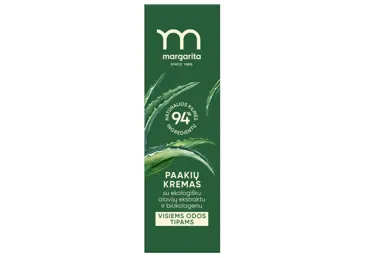 MARGARITA paakių kremas su alavijų ekstraktu ir biokolagenu 15 ml