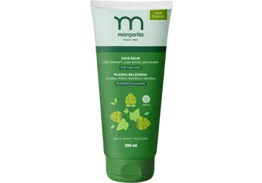 Plaukų balzamas MARGARITA, su alaus mielių ekstraktu ir keratinu, 200ml