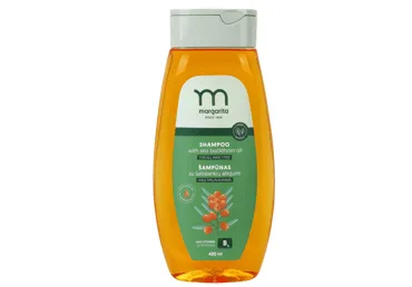 Šampūnas MARGARITA su šaltalankių aliejumi kasdienei priežiūrai, 400ml