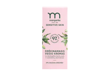 MARGARITA SENSITIVE SKIN drėkinamasis veido kremas su beržų sula ir vaistažolių ekstraktais 50 ml