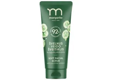 MARGARITA švelnus veido šveitiklis su agurkų ekstraktu 75 ml
