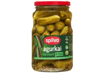 Marinuoti agurkai SPILVA, 1600 g / 900 g