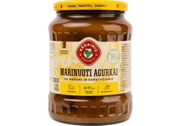 KĖDAINIŲ KONSERVŲ mar. agurkai su medaus ir garst. marinatu, 680 g