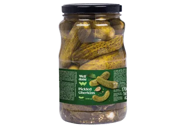 Marinēti gurķi WELL DONE 7-11cm 1650g